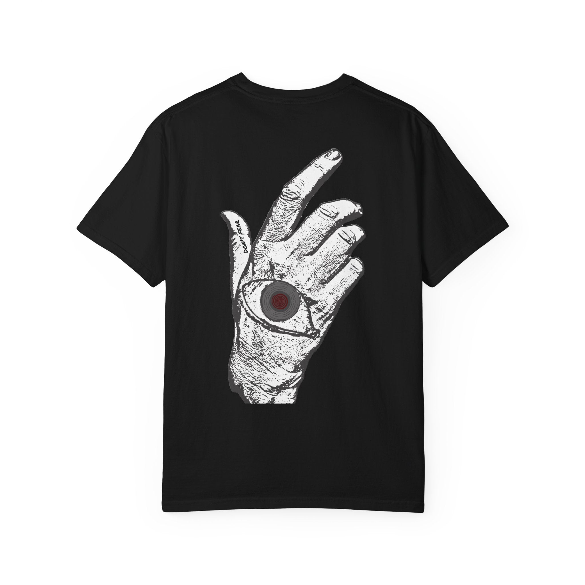 Vibrant Phantom Logo T-shirt | Hand with Eye Back Graphic