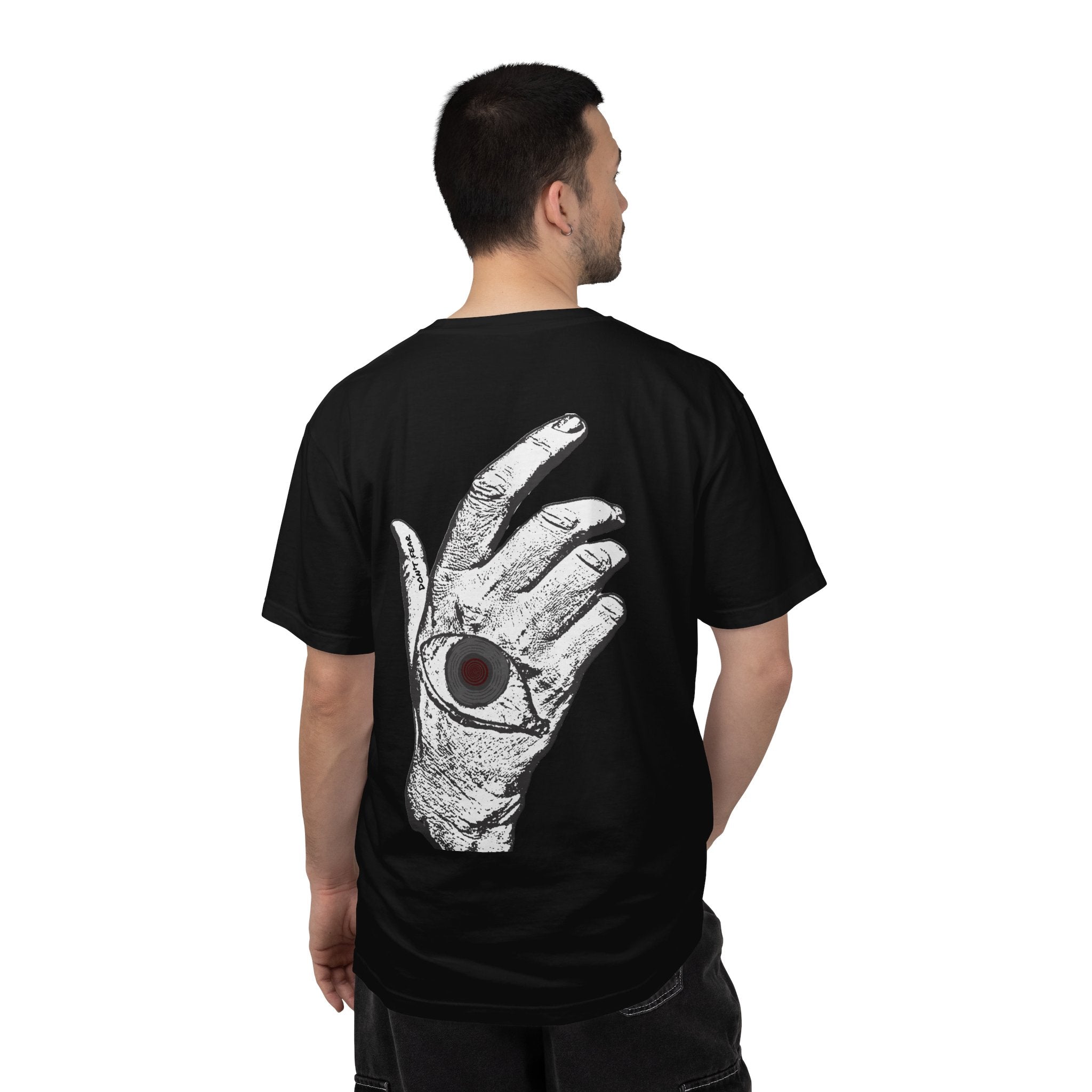 Vibrant Phantom Logo T-shirt | Hand with Eye Back Graphic
