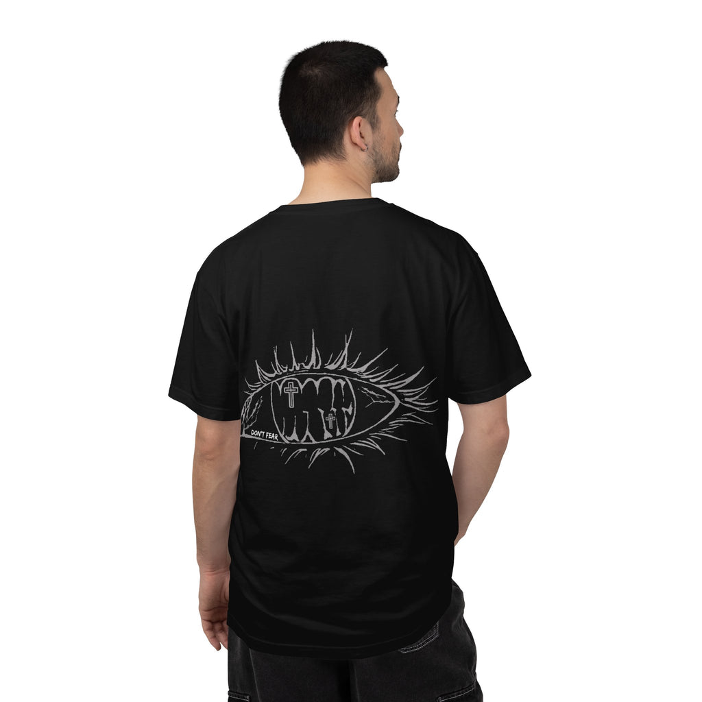 Graphic T‑Shirt — 'Vibrant Phantom' Eye Sketch Back Print