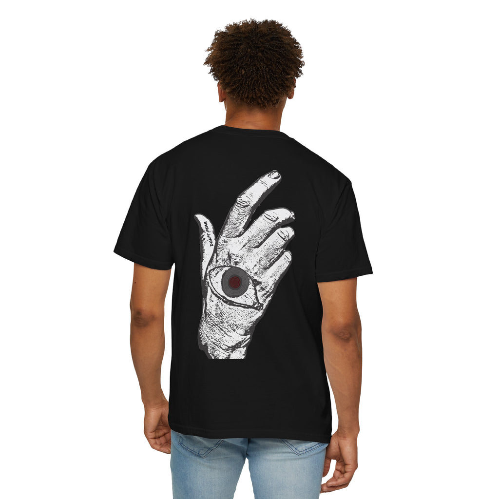 Vibrant Phantom Logo T-shirt | Hand with Eye Back Graphic