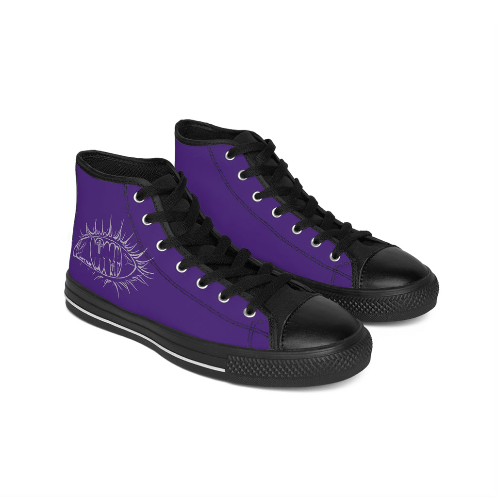 Vibrant Phantom High-Top Sneakers — Women's Purple Classic Canvas