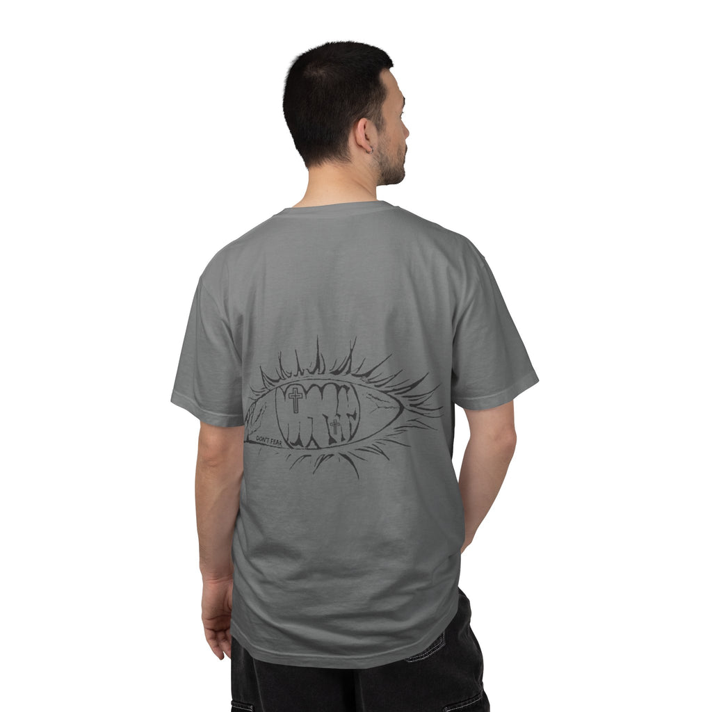 Graphic T‑Shirt — 'Vibrant Phantom' Eye Sketch Back Print