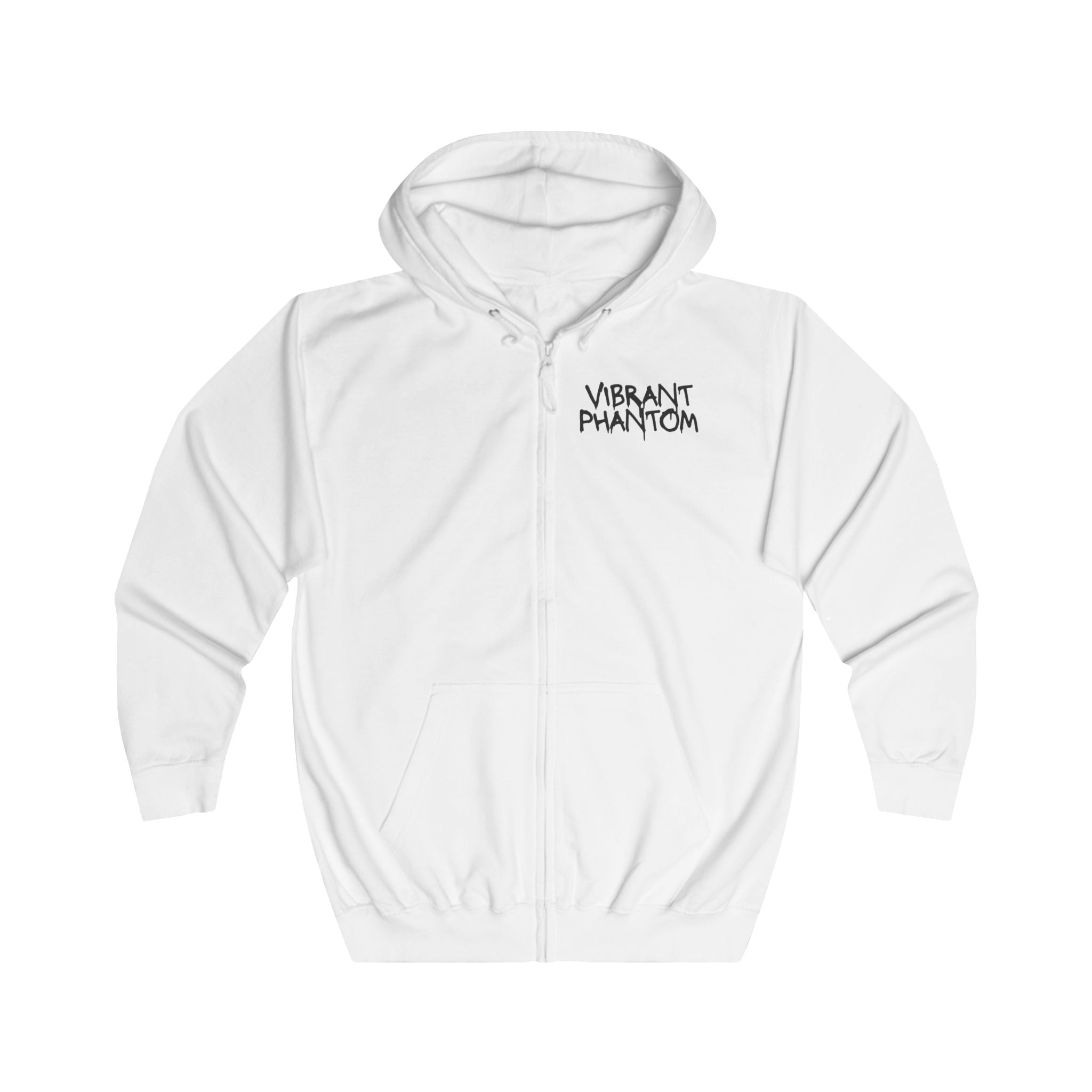 Skull & Rose Zip Hoodie — Vibrant Phantom Graphic Full‑Zip Hoodie