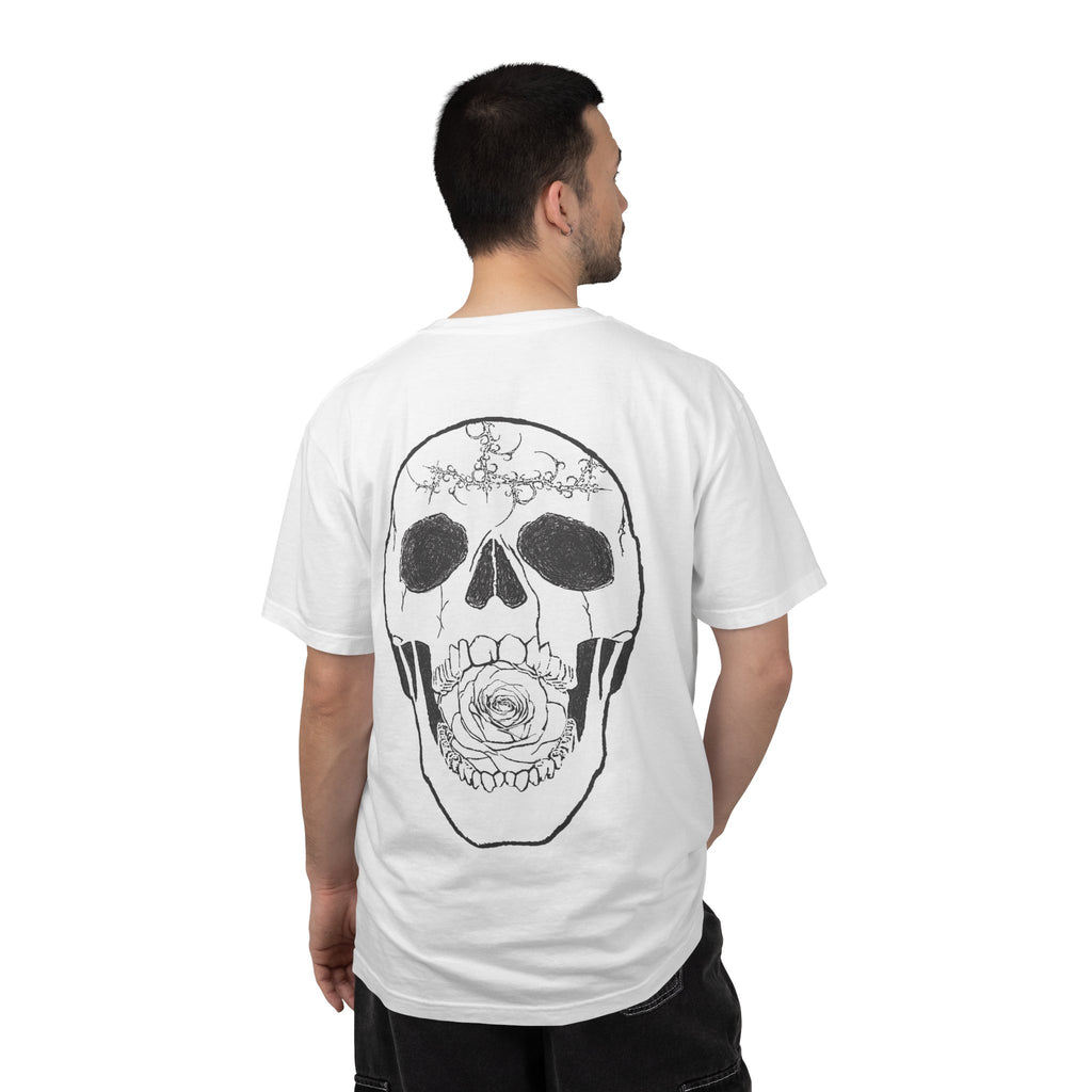 Skull & Rose Graphic T-Shirt — "Vibrant Phantom" Chest Logo