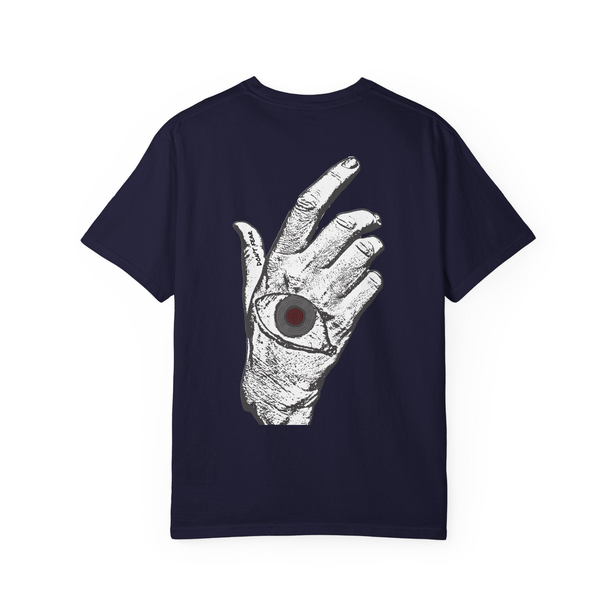 Vibrant Phantom Logo T-shirt | Hand with Eye Back Graphic