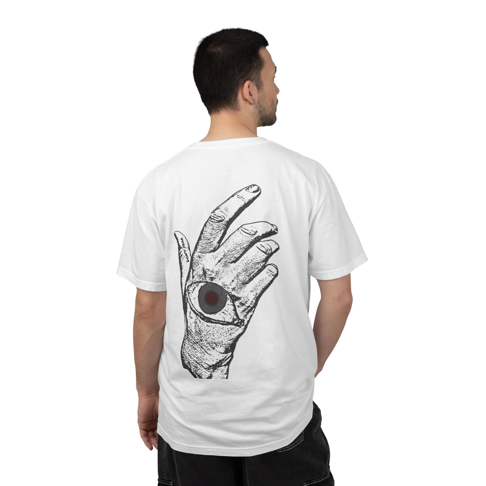 Vibrant Phantom Logo T-shirt | Hand with Eye Back Graphic