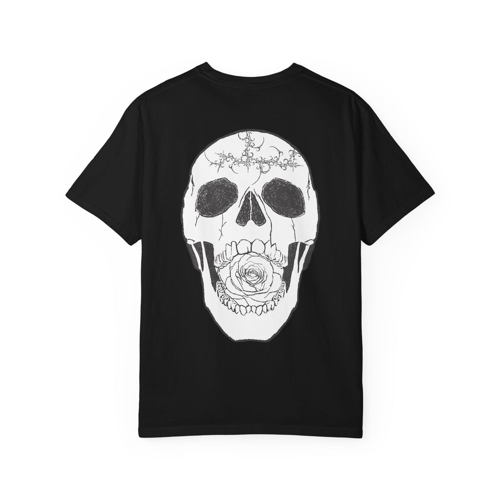 Skull & Rose Graphic T-Shirt — "Vibrant Phantom" Chest Logo