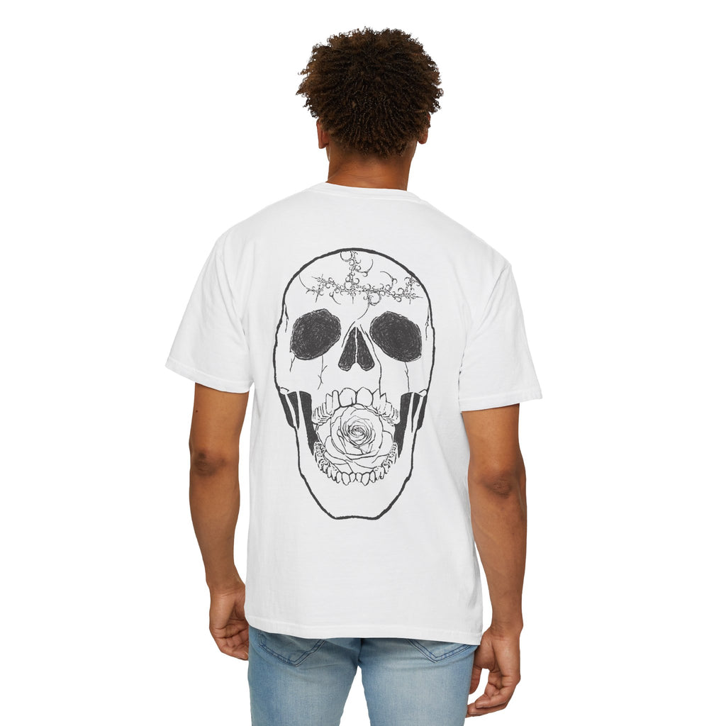 Skull & Rose Graphic T-Shirt — "Vibrant Phantom" Chest Logo
