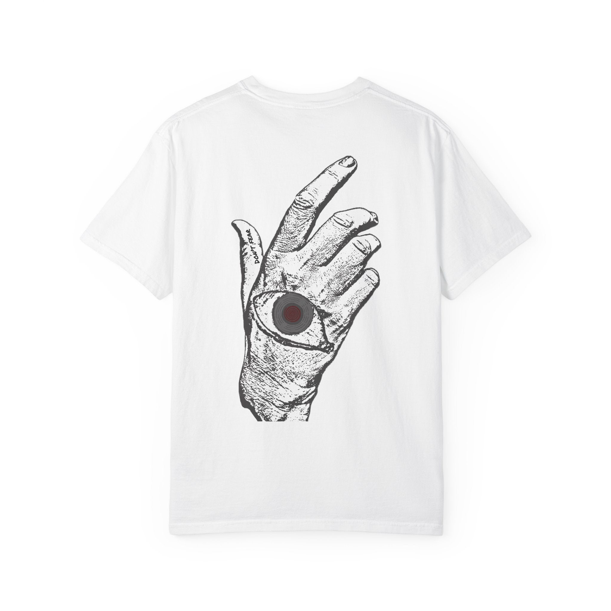 Vibrant Phantom Logo T-shirt | Hand with Eye Back Graphic