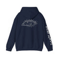 Vibrant Phantom Eye Sketch Hoodie | 'Don't Fear' Sleeve Graphic
