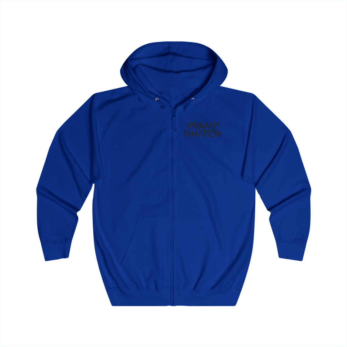 Skull & Rose Zip Hoodie — Vibrant Phantom Graphic Full‑Zip Hoodie