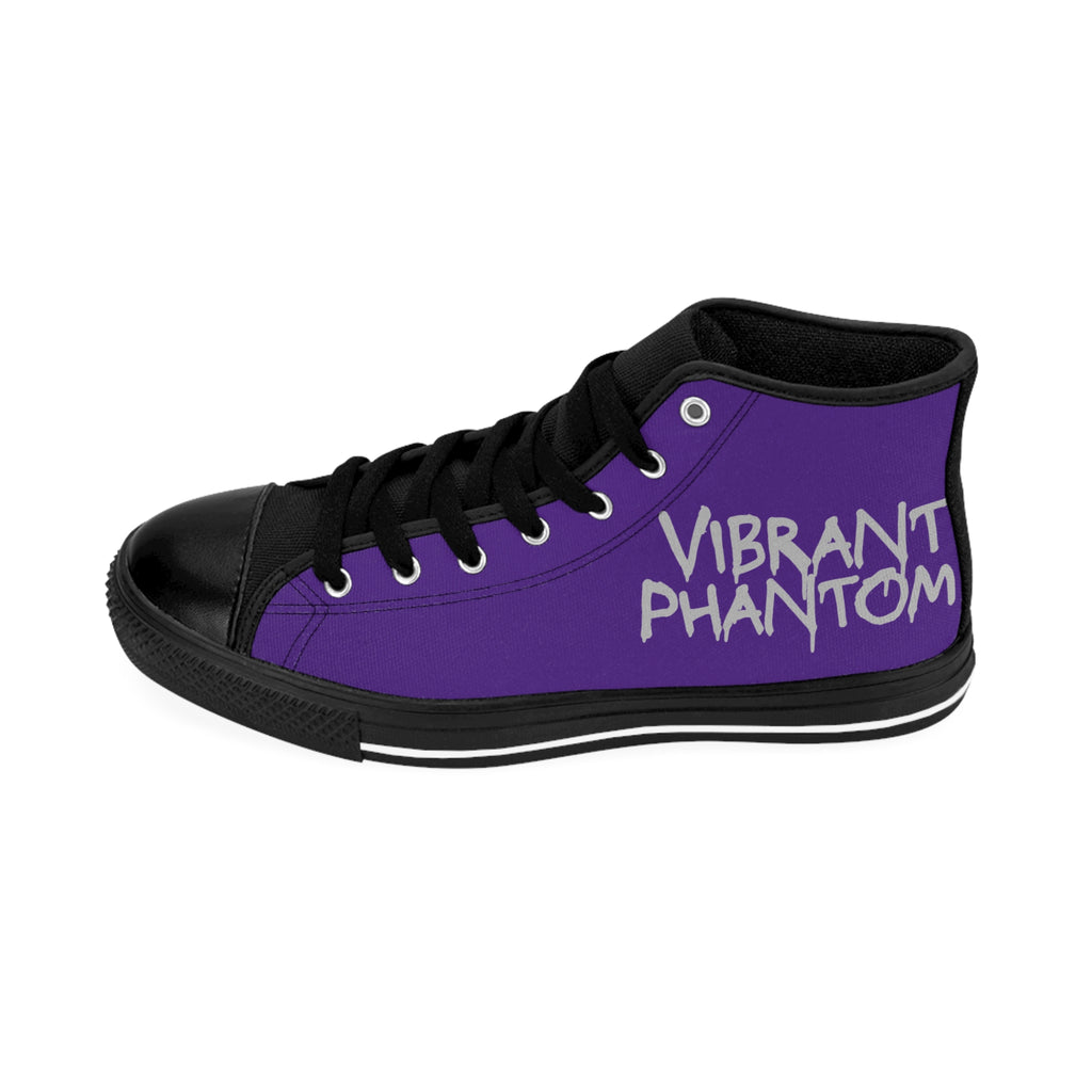 Vibrant Phantom High-Top Sneakers — Women's Purple Classic Canvas