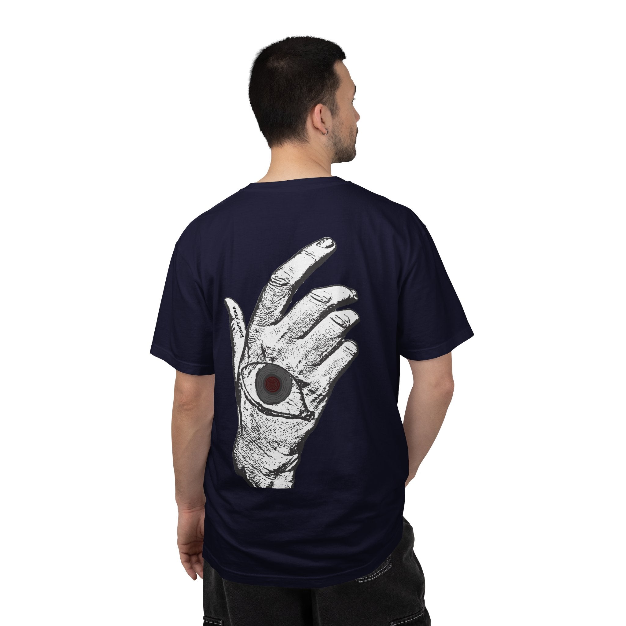 Vibrant Phantom Logo T-shirt | Hand with Eye Back Graphic